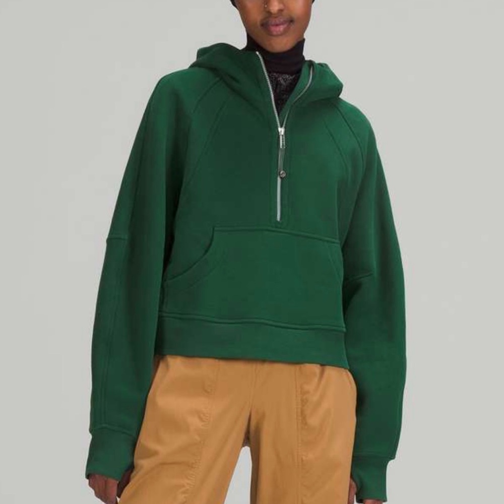 lululemon athletica Forest Green Half-Zip Hoodie